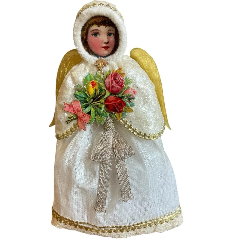 Blumchen Snow‎ Angel Victorian Style Ornament Angelic Topper Little Holly BB117